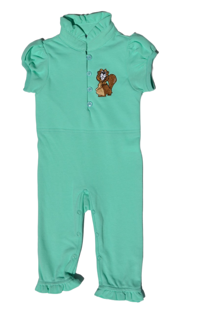 Frill Collar Girls Romper