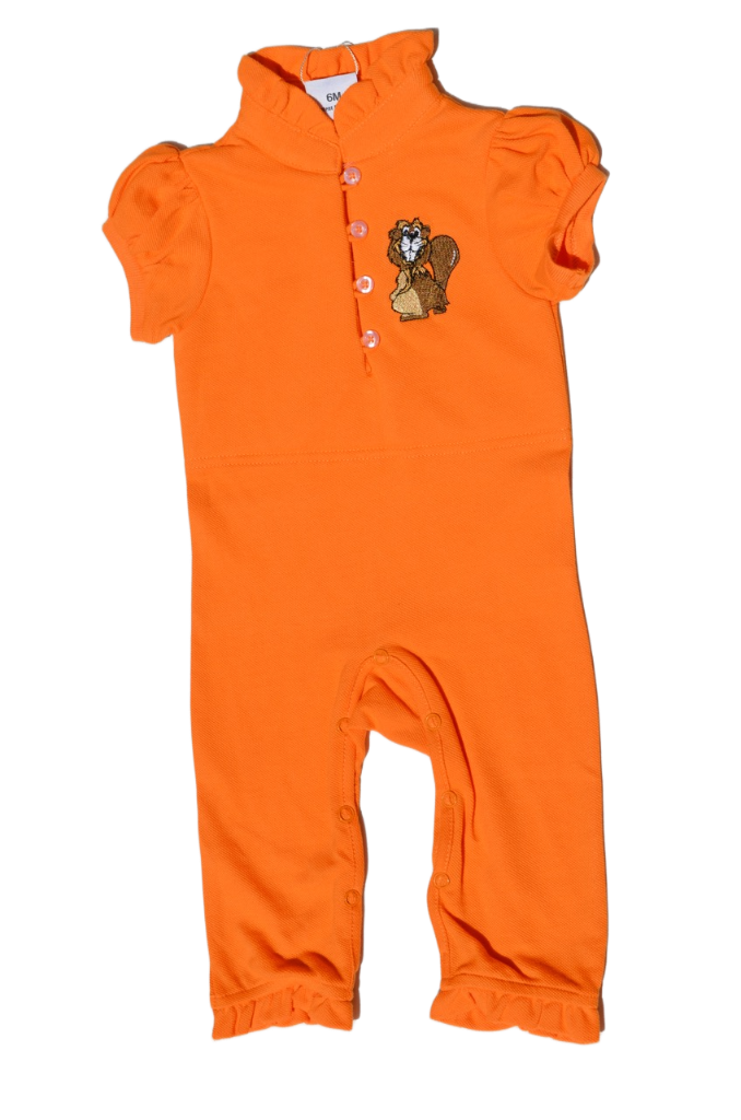 Frill Collar Girls Romper